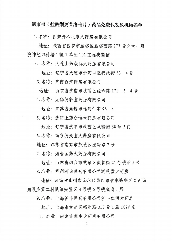 1_关于委托11家相关药店为1000盒缬康韦药品免费代发放机构的公告_01.jpg